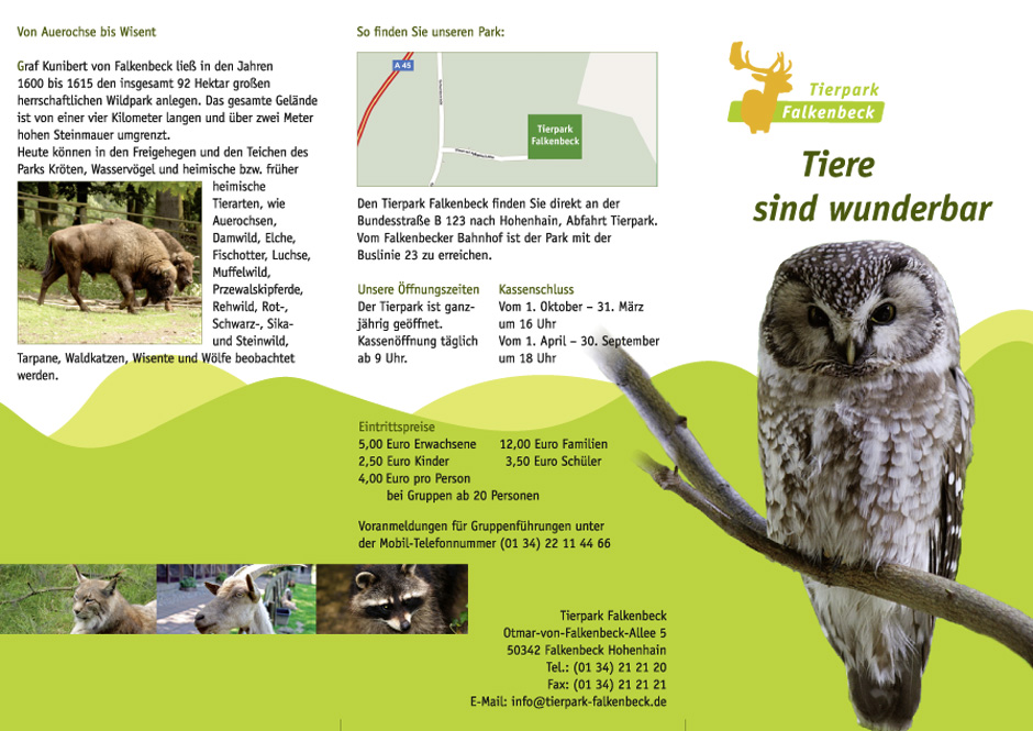 Aussenseite des fertigen Flyers