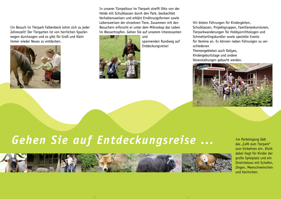 Innenseite des fertigen Flyers