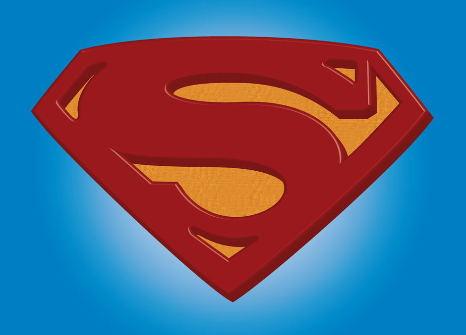 Superman Logo in 3D.